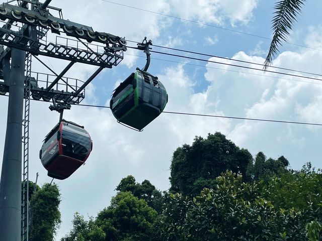 Cable car fun on Sentosa Island Singapore