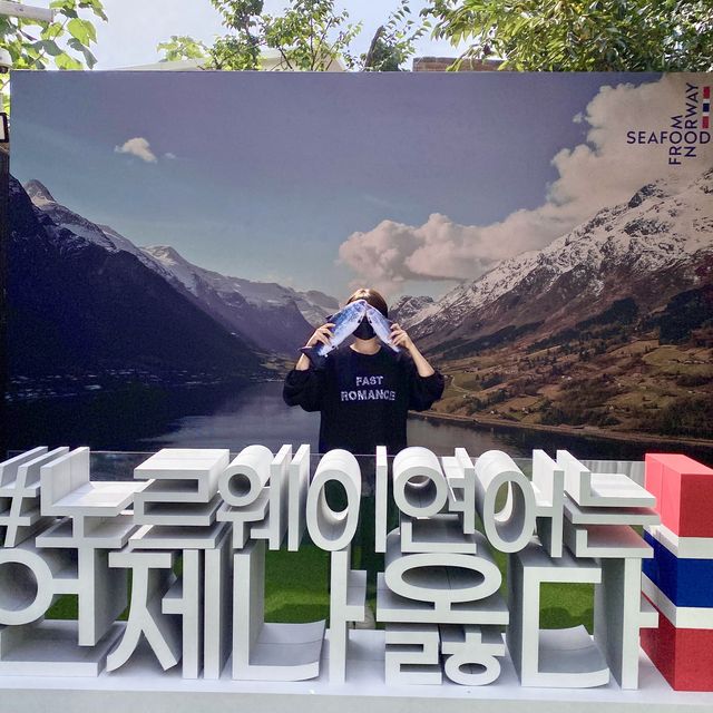 종로 놀거리로 좋은 노르웨이 연어 팝업스토어!