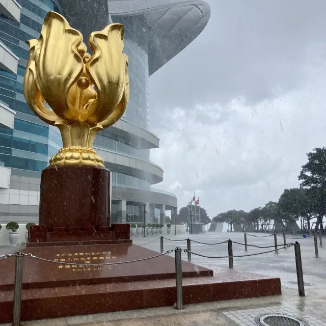 Wan Chai on a rainy morning still has beautiful sites