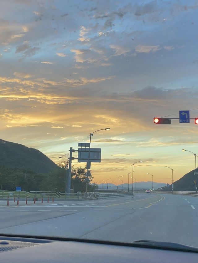 예쁜 가을 노을은 팔당댐에서 🌅 