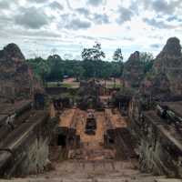 Hindu Temple ruins with panoramic views