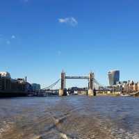 Tower Bridge as seen from the boat