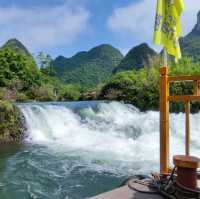Idyllic waterfall boat trip 