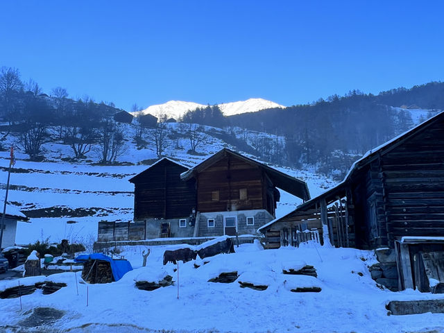 Switzerland kicks off 2023 with snow.