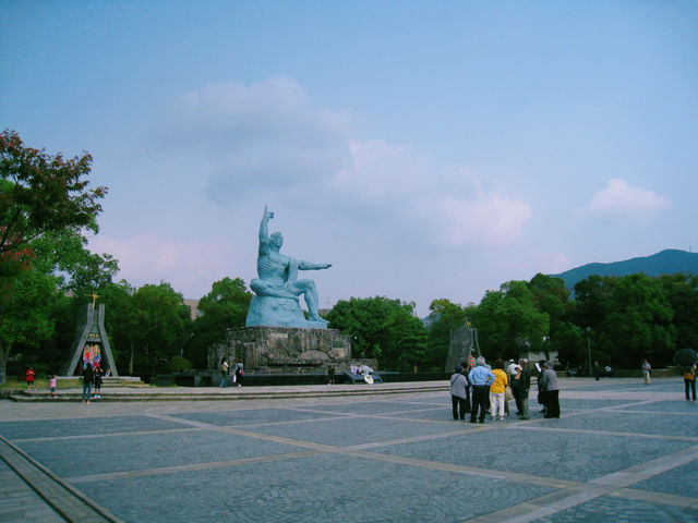 Memories of Nagasaki Peace Park in Japan