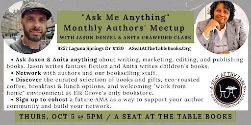 Ask Me Anything for Authors - hosted by Jason Denzel & Anita Crawford Clark | A Seat at the Table