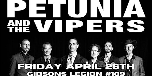 PETUNIA & THE VIPERS Live at the Gibsons Legion | Royal Canadian Legion Branch 109 Gibsons BC