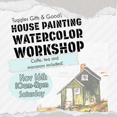 Home Portraits Beginner Watercolor Workshop | Tuggle's Gifts & Goods