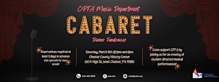 CPFA Music Department Dinner Cabaret | Chester County History Center