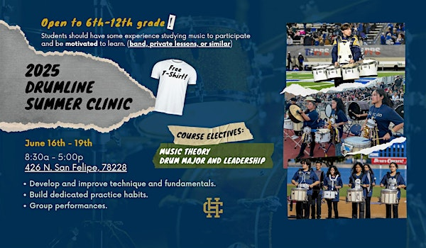 Summer Drumline Clinic (Middle and High School) | Holy Cross High School