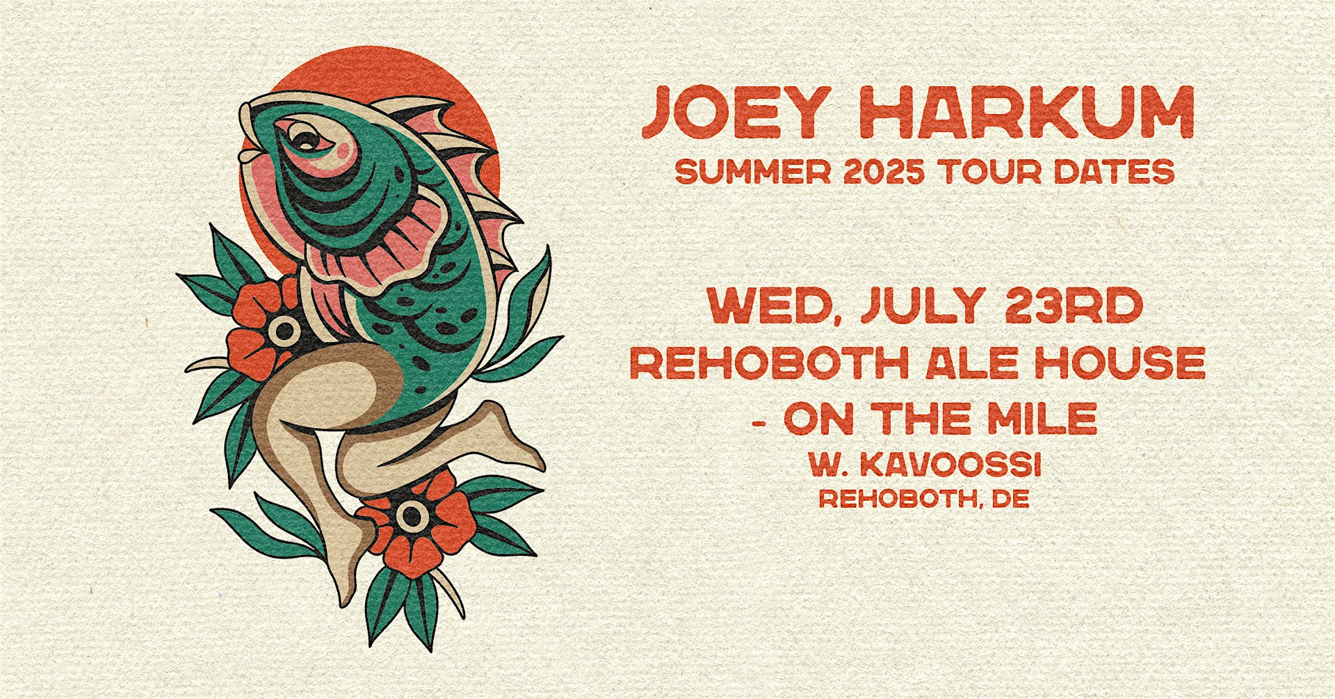 Joey Harkum at Rehoboth Ale House on the Mile! w/ Kavoossi. | Rehoboth Ale House On the Mile