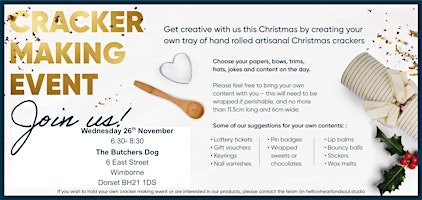 Christmas Cracker Making at The Butchers Dog | The Butcher's Dog Bar & Bottleshop Wimborne