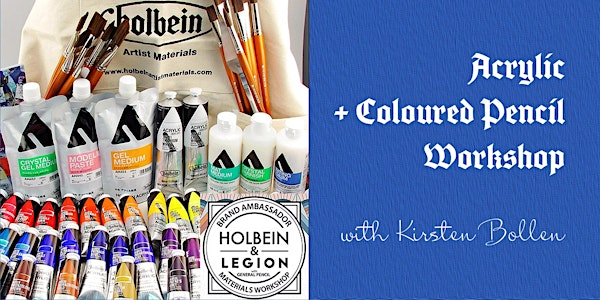 Acrylic + Coloured Pencil Materials Workshop with Kirsten Bollen | Kensington Art Supply & Instruction