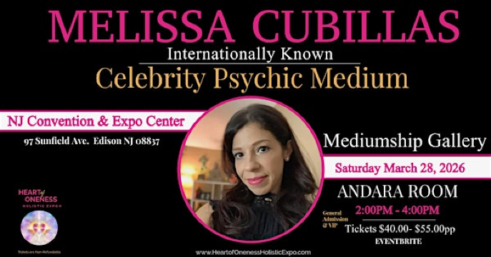 Mediumship Gallery with Celebrity Psychic Medium Melissa Cubillas | New Jersey Convention & Exposition Center