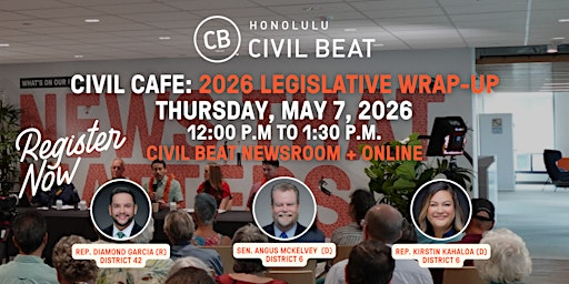 Civil Cafe:  2026 Legislative Wrap-up | 3650 Waialae Ave Suite 200