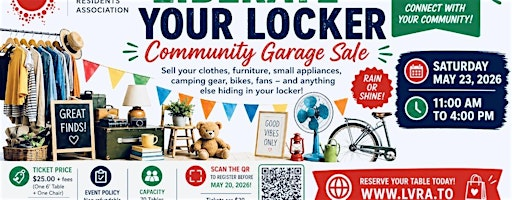 Liberate Your Locker: Community Garage Sale | Liberty Village Park
