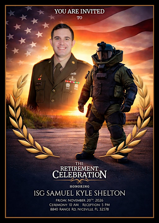 1SG Kyle Shelton Retirement Ceremony | 8840 Range Rd