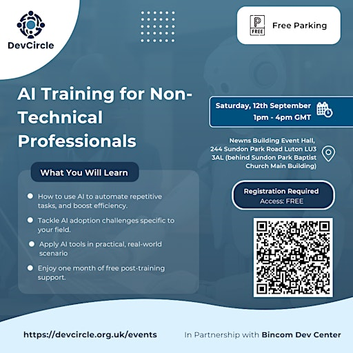 AI Training for Non-Technical Professionals | Newns Building Event Hall