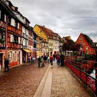 Colmar, medieval cobblestone streets town