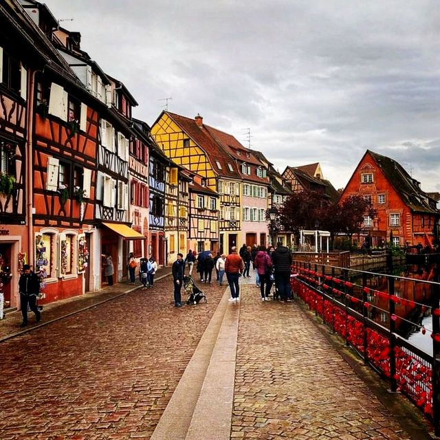 Colmar, medieval cobblestone streets town