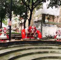 🐶🐰🐻🐤🐧可愛小動物的裝置藝術🎨台北捷運中山站線形公園 Zhongshan Linear Park