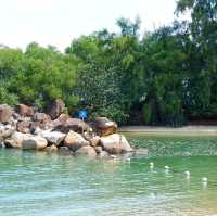 บรรยากาศ ชายหาดในสิงคโปร์