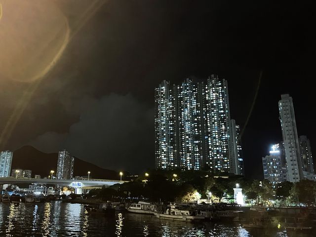 散步香港仔海濱公園｜夜景