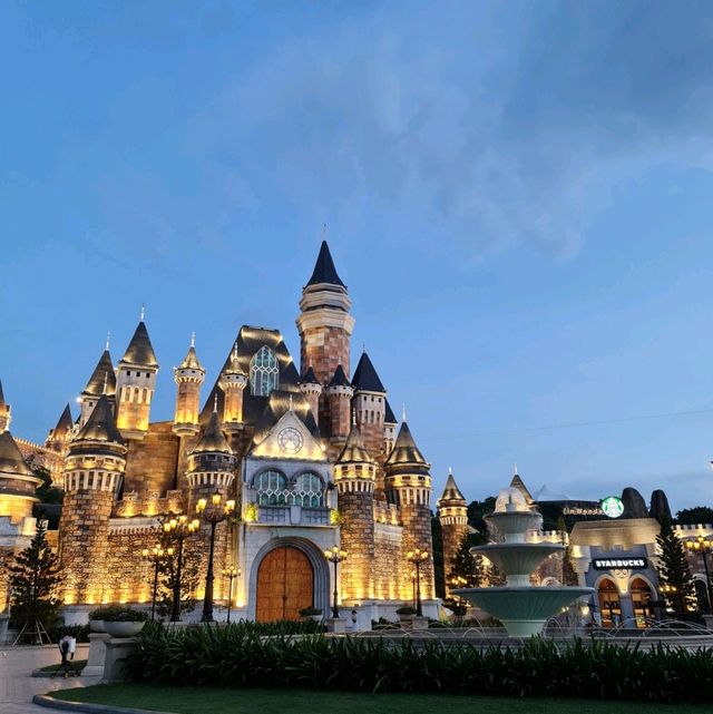 Amusement park and land like fairy tale.