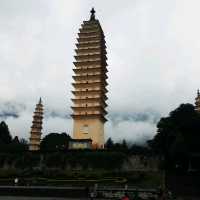 Three pagodas in Dali, Yunnan, China