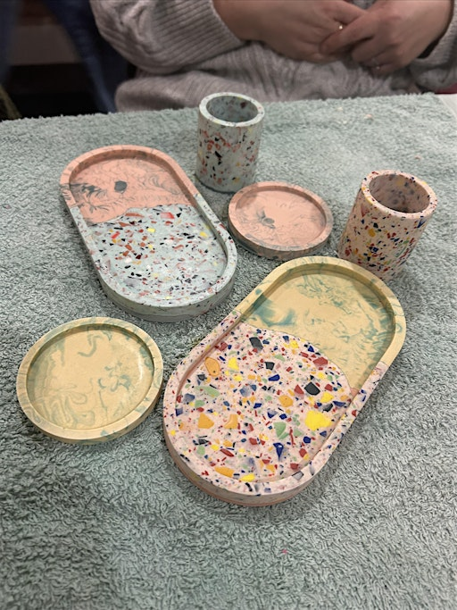 The Oval Tray Workshop - Creative Jesmonite Class w/ Objectify | St Roberts Catholic Club