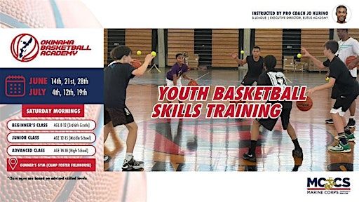 MCCS Okinawa Youth Sports 2025 Summer Basketball Clinic | Camp Foster Fieldhouse