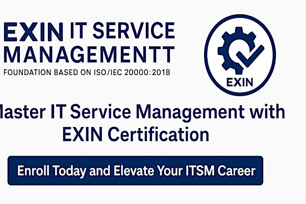 EXIN IT Service Management Foundation (ISO/IEC 20000:2018) in Singapore | For venue details, reach us at info@leadflake.com