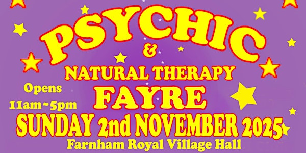 Psychic & Natural Therapy Fayre | Farnham Royal Village Hall