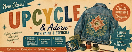 Upcycling with Paint and Stencils (Victoria) | 864 Queens Ave