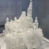 Modern museum with well-curated exhibits 