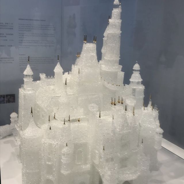 Modern museum with well-curated exhibits 
