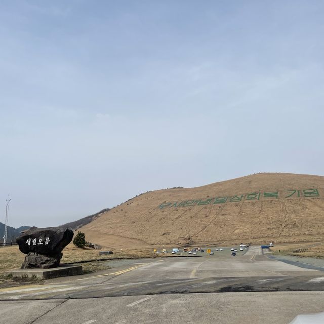 한라산뷰가 멋진 새별오름