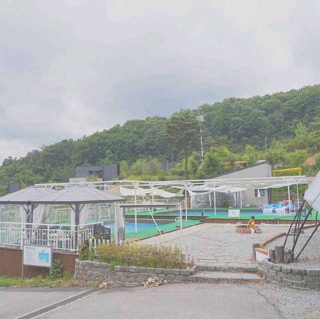 수영장이 있는 공주 캠핑장 * 세종근교맛집 르부아가든에서 바베큐 즐기기