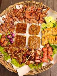 หมูย่างข้าวเหนียวจิ้มแจ๋วปลาร้าคือที่สุด🤎