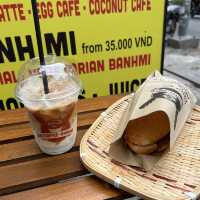 local seats, coffee and Banh Mi 