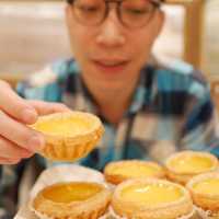竹北遠百 檀島香港茶餐廳 菠蘿油、蛋撻太好吃了啦！