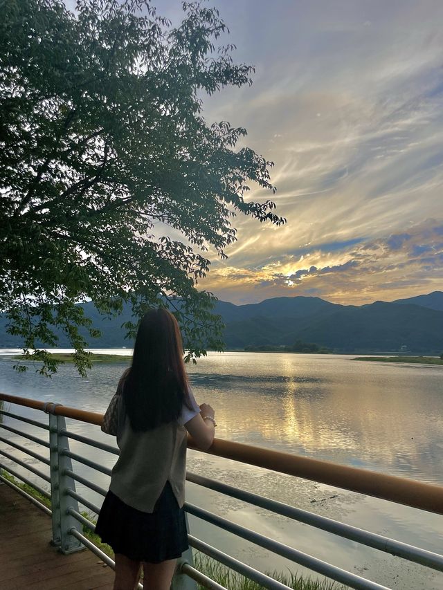 예쁜 가을 노을은 팔당댐에서 🌅 
