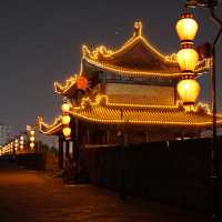 Xian City Wall at Night