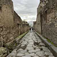 The archaeological site Pompeii 