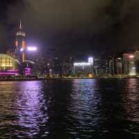 夜遊灣仔海濱長廊