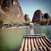Bamboo rafting in Yangshuo ❤️
