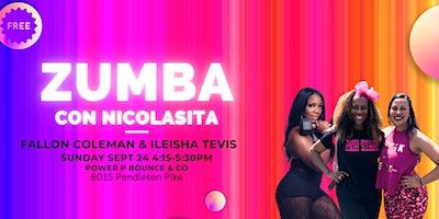 Zumba con Nicolasita w/Fallon Coleman & Ileisha Tevis | Power P Bounce & CO | Power P Bounce & Co