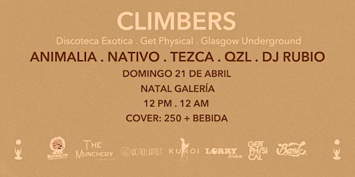 TERRA CEREMONIAL PRESENTA; CLIMBERS | NATAL GALERIA