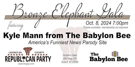 Bronze Elephant Gala Featuring Kyle Mann from The Babylon Bee | Southern Oaks Event Venue