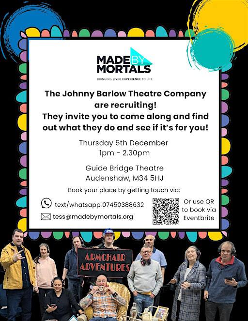 Johnny Barlow Theatre Company: Taster Event | Guide Bridge Theatre